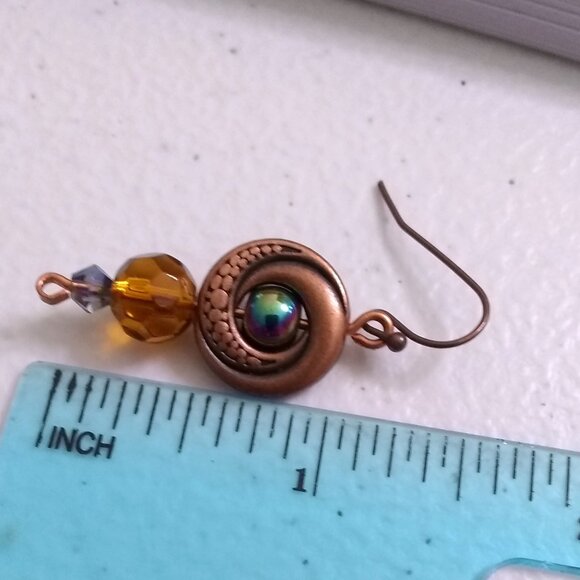 Amazing Short Stack - Fall Colors ~ Short Dangle Earrings ~ Beautiful Boho Chic - Picture 3 of 5